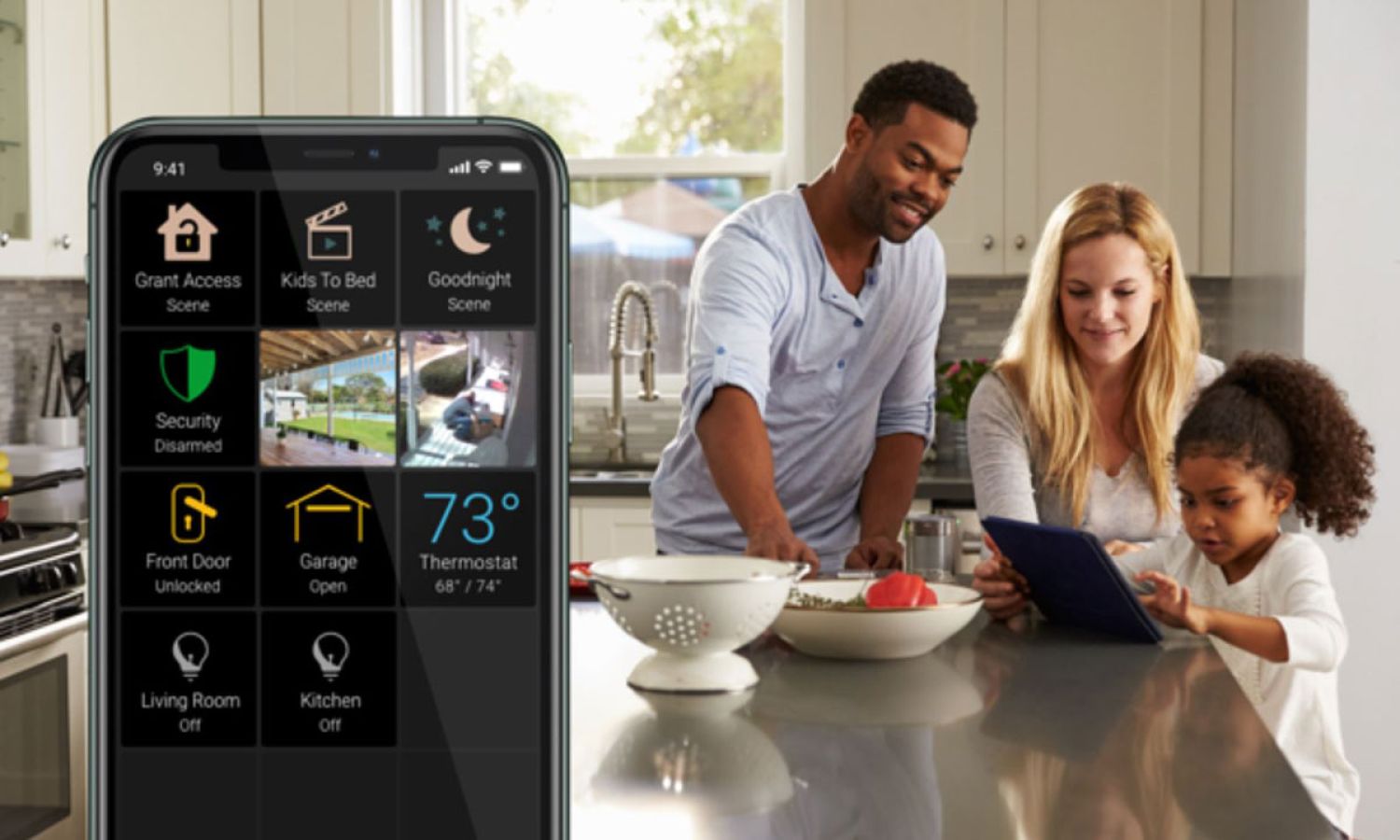 ClareOne, Phone Interface, Family kitchen